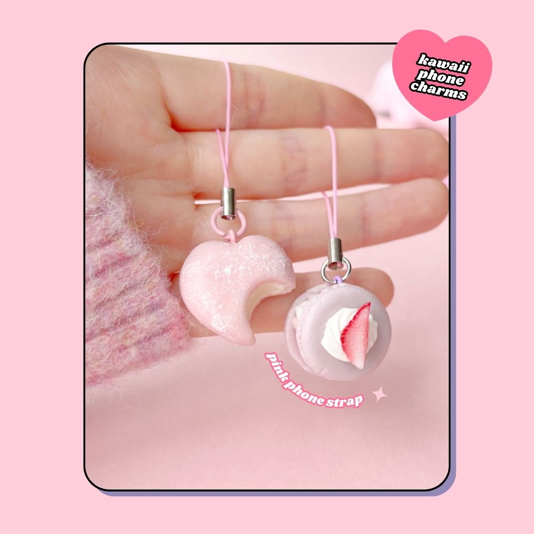 cat shaped chocolate chip cookie charm keyring with lobster clasp